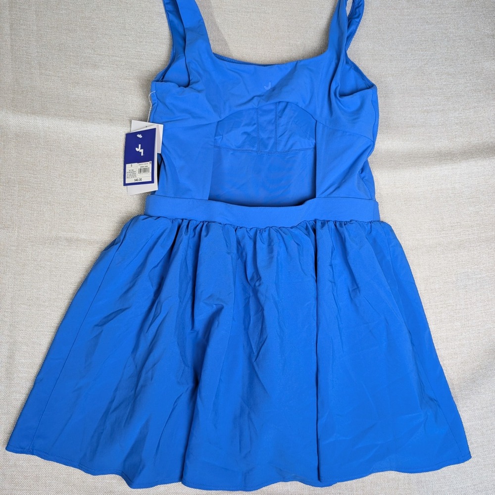 JoyLab Bright Blue Sleeveless Fit-and-Flare Dress - Picture 3 of 4